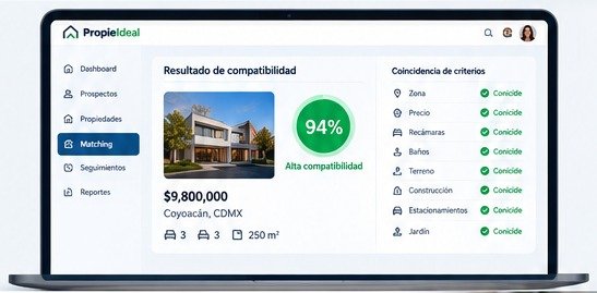 Ejemplo del matching de PropieIdeal